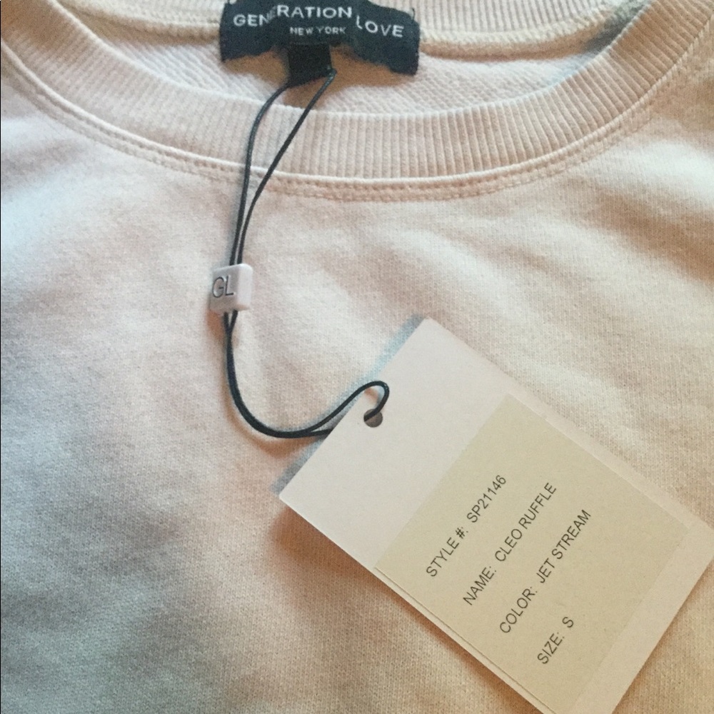 Generation Love Cleo Ruffle Sweatshirt NWT - Picture 9 of 16